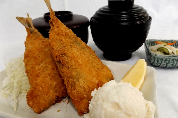 アジフライ定食