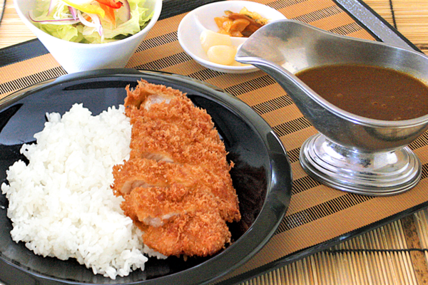 菜の花豚のロースカツカレー