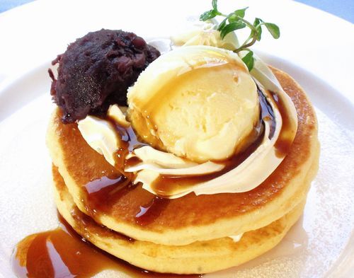 あんこDEパンケーキ